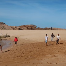 Football on the beach